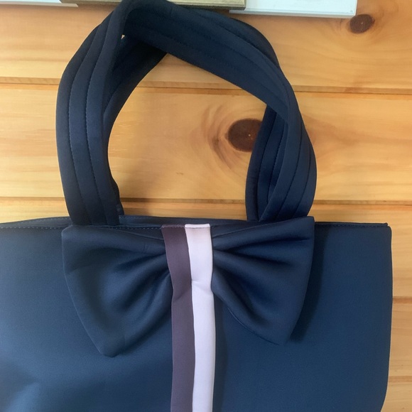 NEW Stella & Dot Crush It "Don't Let Them Tell You No" Padded Tote Bag w/Bow - Picture 3 of 16